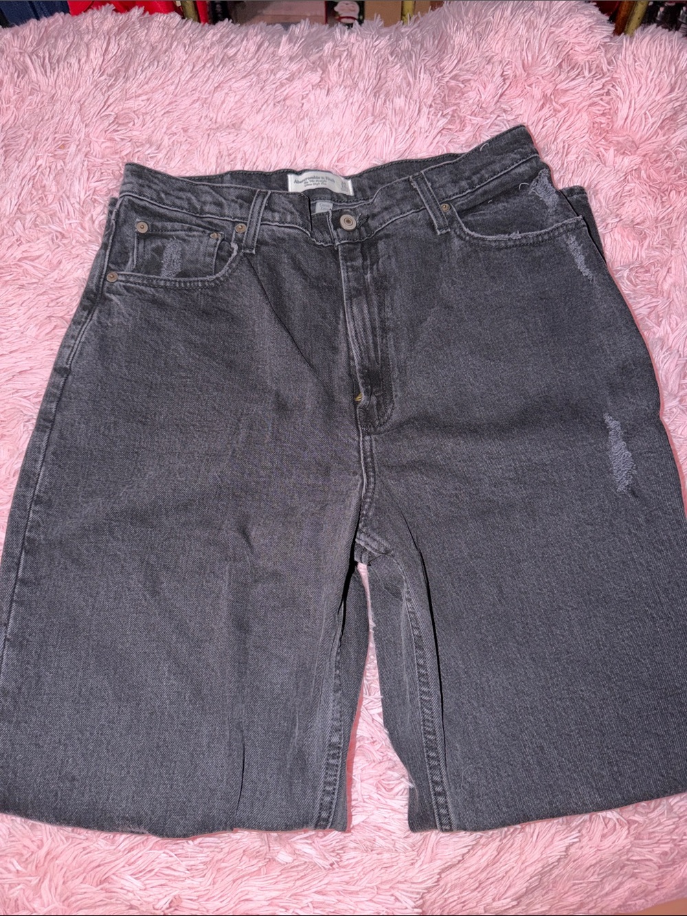 Abercrombie & Fitch Curve Love 90s Straight High-Rise
